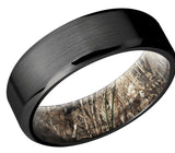 Black Zirconium Band with Camo Sleeve 