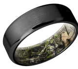 Black Zirconium Band with Camo Sleeve 