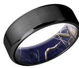 Black Zirconium Band with Camo Sleeve 