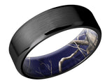 Black Zirconium Band with Camo Sleeve 