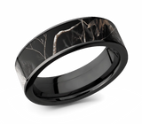 black metal black camo ring