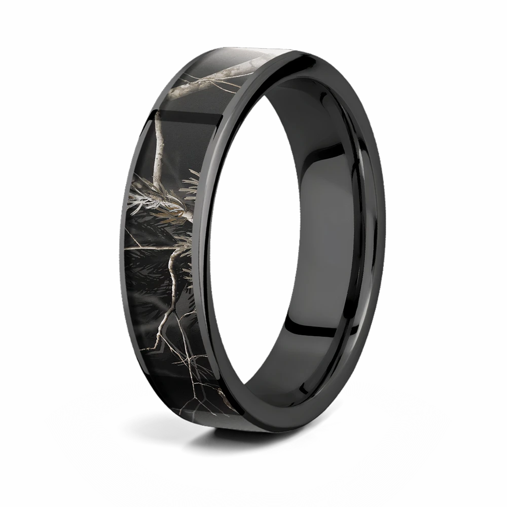 Black Zirconium Realtree AP Black Camo Ring 