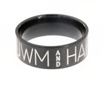 Black Two-Toned Duck Band - 8mm 