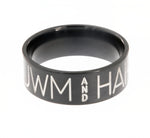Black Two-Toned Duck Band - 8mm 