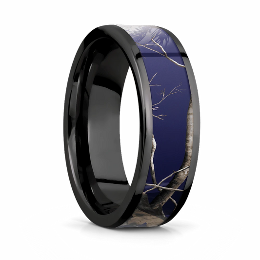 Realtree AP Navy Blue Camo Wedding Ring (Copy) 