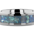 Chrysocolla Ring in Tungsten 