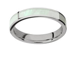 Mother of Pearl Ring in Cobalt Chrome 