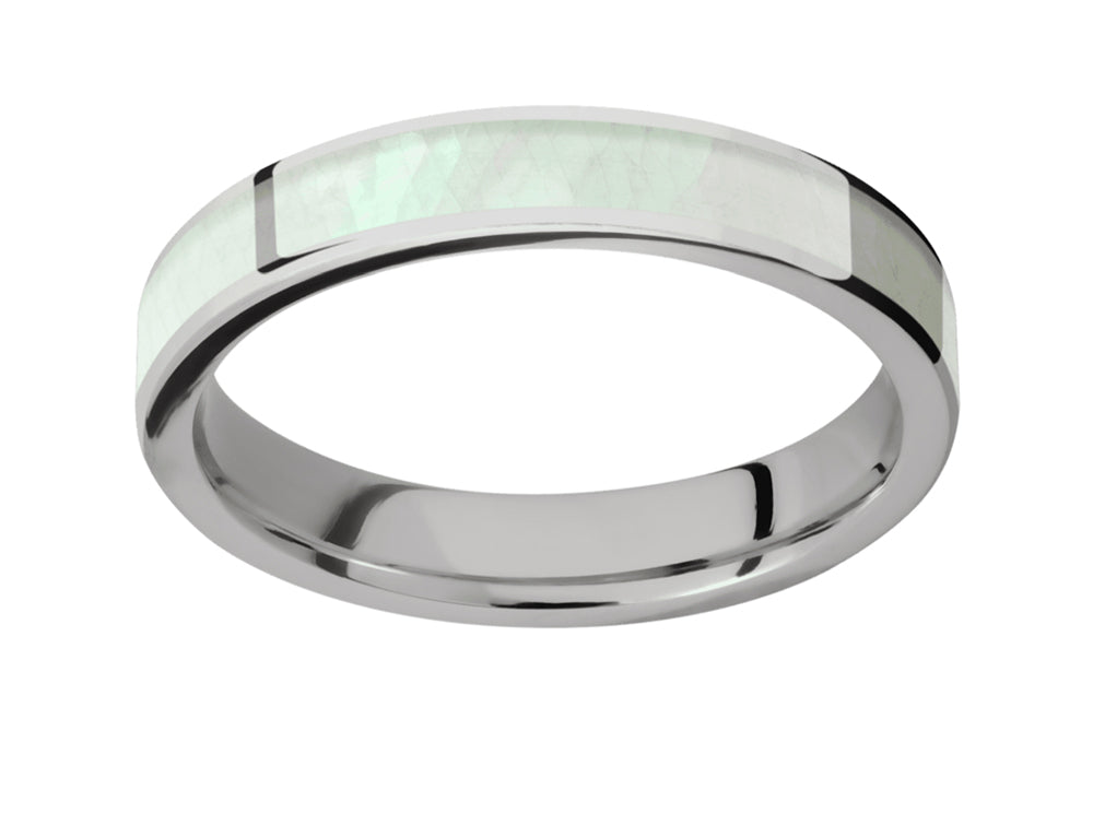 Mother of Pearl Ring in Cobalt Chrome 