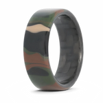 Camo Ring with Carbon Fiber Sleeve 