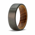 Carbon Fiber Ring with Whiskey Barrel Sleeve 