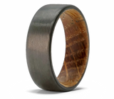 Carbon Fiber Ring with Whiskey Barrel Sleeve 