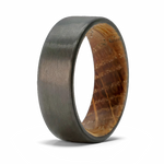 Carbon Fiber Ring with Whiskey Barrel Sleeve 