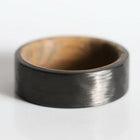 Carbon Fiber Ring with Whiskey Barrel Sleeve 