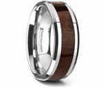 Carpathian Wood Inlay Ring - Tungsten 8mm 