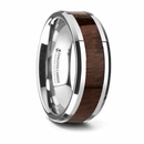 Carpathian Wood Inlay Ring - Tungsten 8mm 