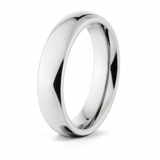 Cobalt Wedding Band - 5mm Domed 