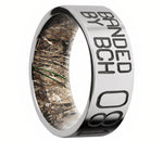 Cobalt Chrome Duck Band 8mm with Mossy Oak Duck Blind Sleeve 