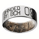 Cobalt Chrome Duck Band 8mm with Mossy Oak Duck Blind Sleeve 