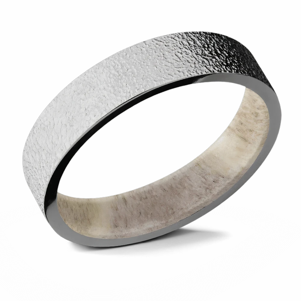 Cobalt Chrome with Stipple Finish and Antler - 5mm 