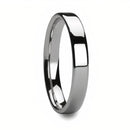 Flat Polished Cobalt Chrome Ring 4mm - 8mm 