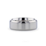 Titanium Ring with Beveled Edges 