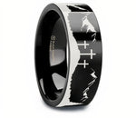Crosses on Mountain Scenery Ring 