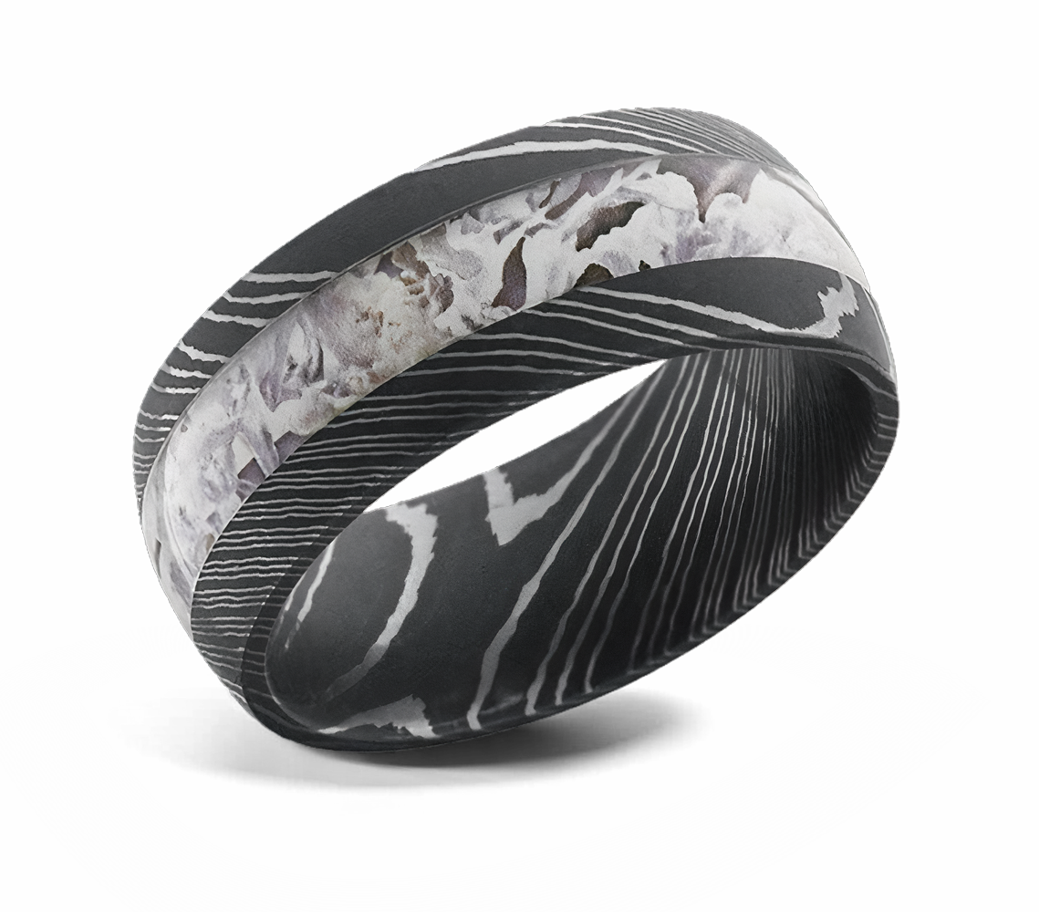 King's Snow Camo - Damascus Steel 9mm 