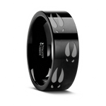 Deer Track Ring in Tungsten - 6mm - 10mm (Copy) 