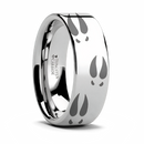 Deer Track Ring Tungsten