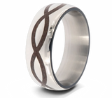 Dinosaur Bone Infinity Band 8mm 