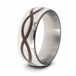 Dinosaur Bone Infinity Band 8mm 