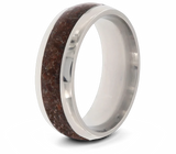 Dinosaur Bone Wedding Band - 8mm Domed 