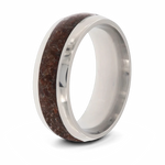 Dinosaur Bone Wedding Band - 8mm Domed 