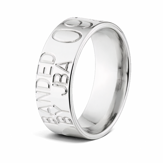 Duck Band in Titanium 8mm Wide - Customizable 