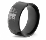Duck Hunter Laser Engraved Ring - 10mm 