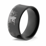 Duck Hunter Laser Engraved Ring - 10mm 