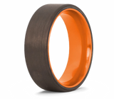 Carbon Fiber Ring with Colored Aluminum Sleeve 