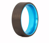 Carbon Fiber Ring with Colored Aluminum Sleeve 
