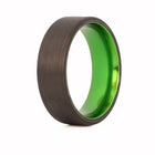 Carbon Fiber Ring with Colored Aluminum Sleeve 