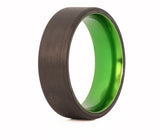 Carbon Fiber Ring with Colored Aluminum Sleeve 