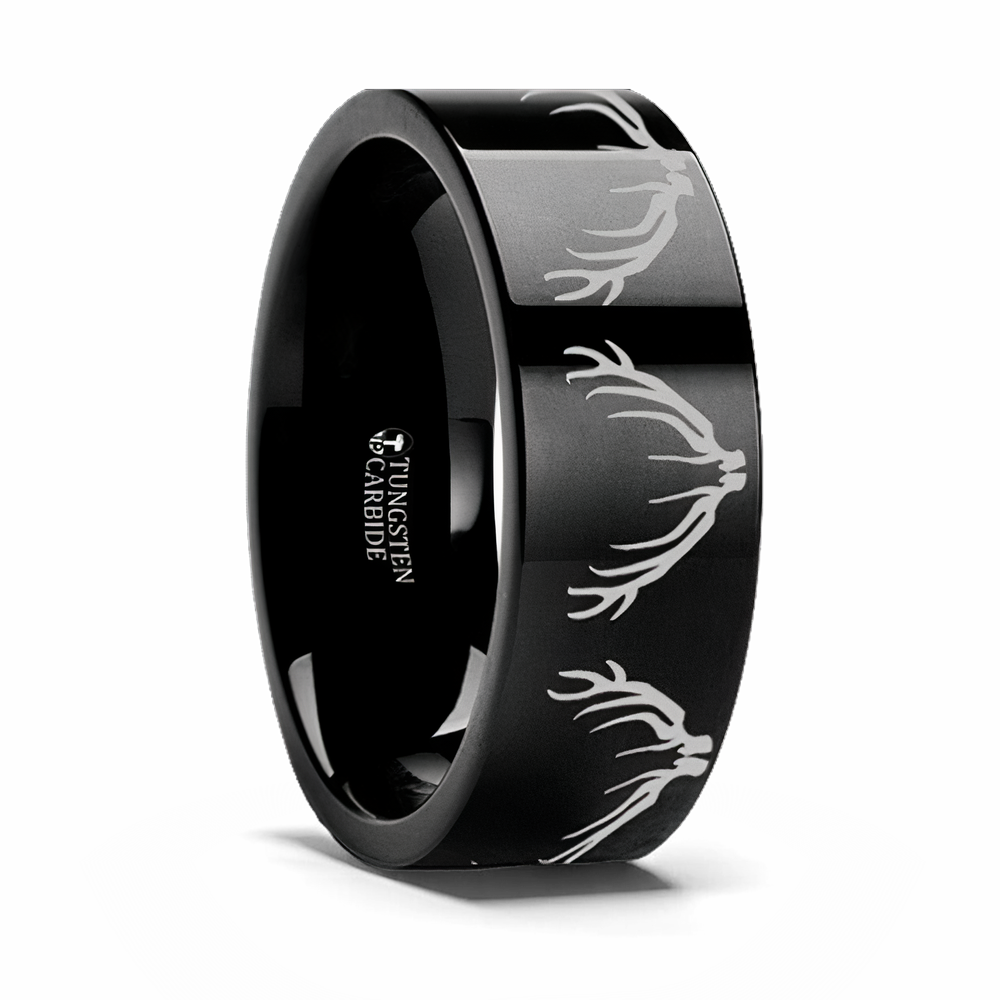 Elk Antler Print Ring