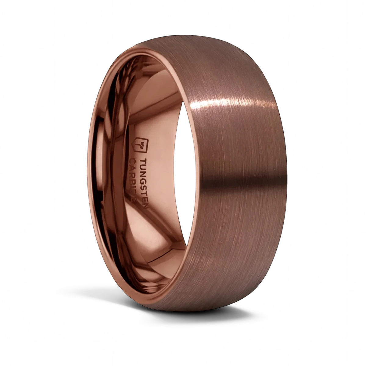 Espresso Tungsten Ring with Brush Finish 