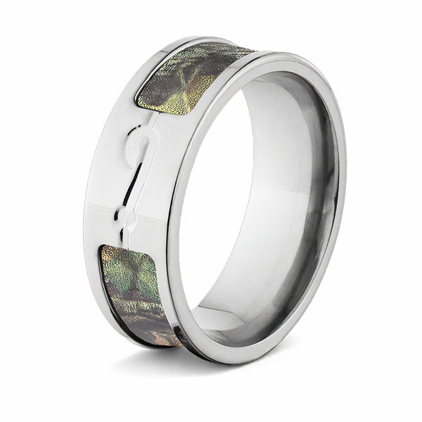 Mossy Oak Camo Fish Hook Ring 