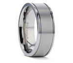 Flat Satin Finish Titanium Ring - Camo Ever After
