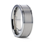 Flat Satin Finish Titanium Ring - Camo Ever After