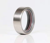 Fordite Ring with Titanium Exterior 