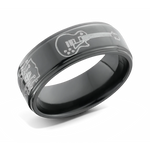 Guitar Ring - Zirconium 8mm 