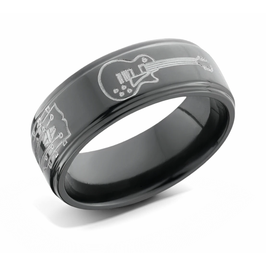Guitar Ring - Zirconium 8mm 