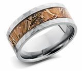 King's Woodland Camo Ring in Hammered Titanium - 9mm 