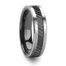 Gear Teeth Pattern Ceramic & Tungsten Ring 